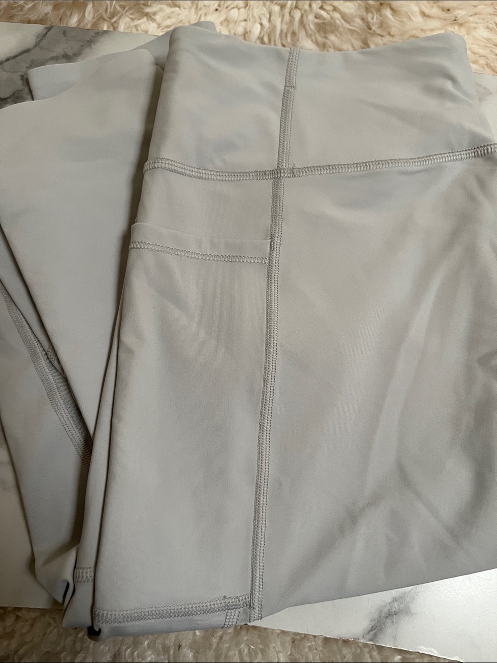 Men's Light Grey Performance Joggers with Pocket Detail